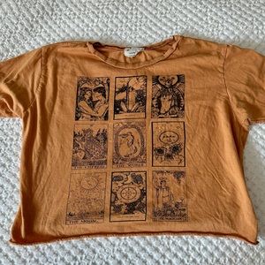 tarot card crop top tee